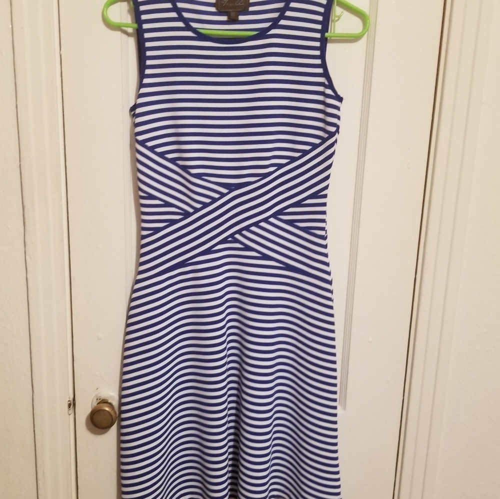 Trulli Striped Sleeveless Dress XS